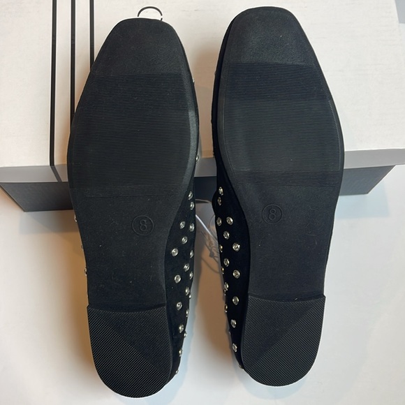 Ophelia & Co. Black Studded Flats - Picture 3 of 4